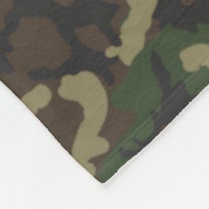 Manta Polar Patrón de Camo de Woodland