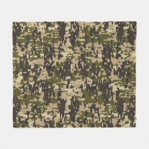 Manta Polar Patrón de camo digital militar clásico
