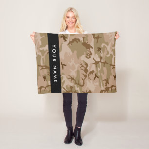 Manta Polar Patrón de camuflaje del desierto, su nombre, perso