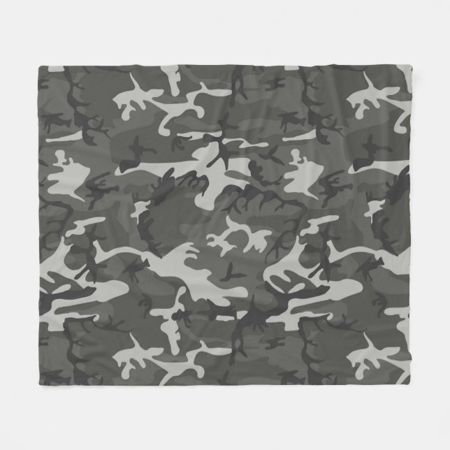 Manta Polar Patrón de Camuflaje Urbano (Frente (Horizontal))