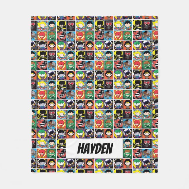 Manta Polar Patrón de caracteres de la liga de justicia de Chi (Anverso)