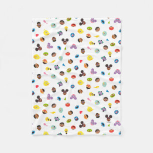 Manta Polar Patrón de caras comunes