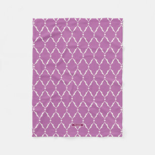 Manta Polar Patrón de chevron ikat púrpura texturizado chic mo