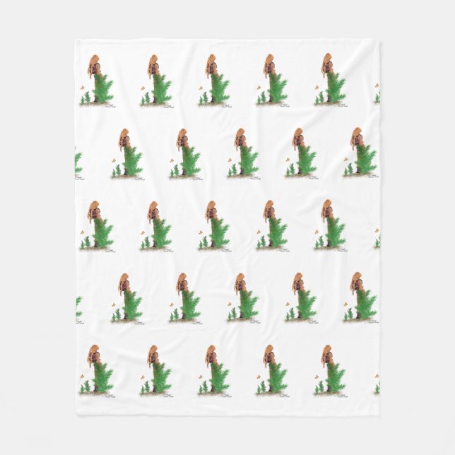 Manta Polar Patrón de Chica de pinzas de la mochila de la cabe (Anverso)