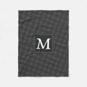 Manta Polar Patrón de círculos de carbón monograma