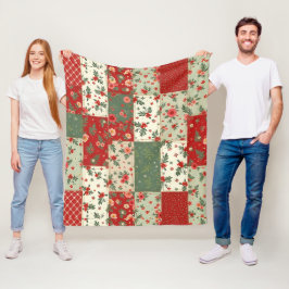 Manta Polar Patrón de colcha temática de Navidad inspirada en 
