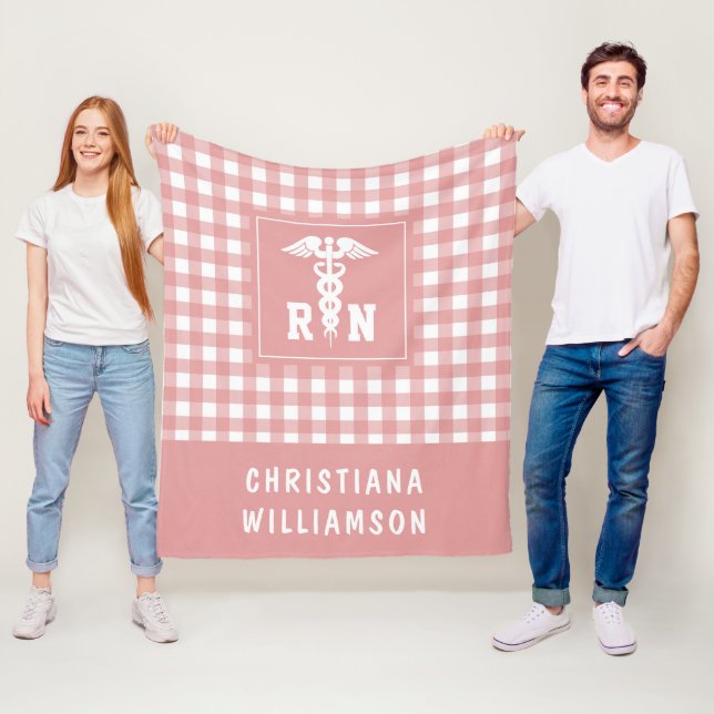 Manta Polar Patrón de colocación personalizado RN Enfermero re (In situ)