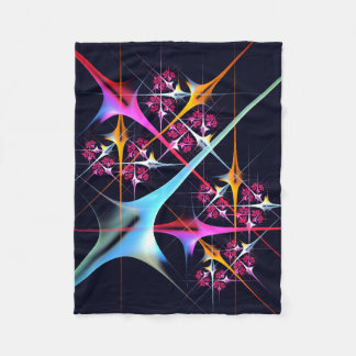 Manta Polar Patrón de color de arte de color rosa floral moder