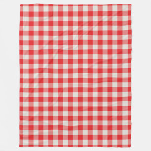 Manta Polar Patrón de comprobación de Gingham rojo clásico