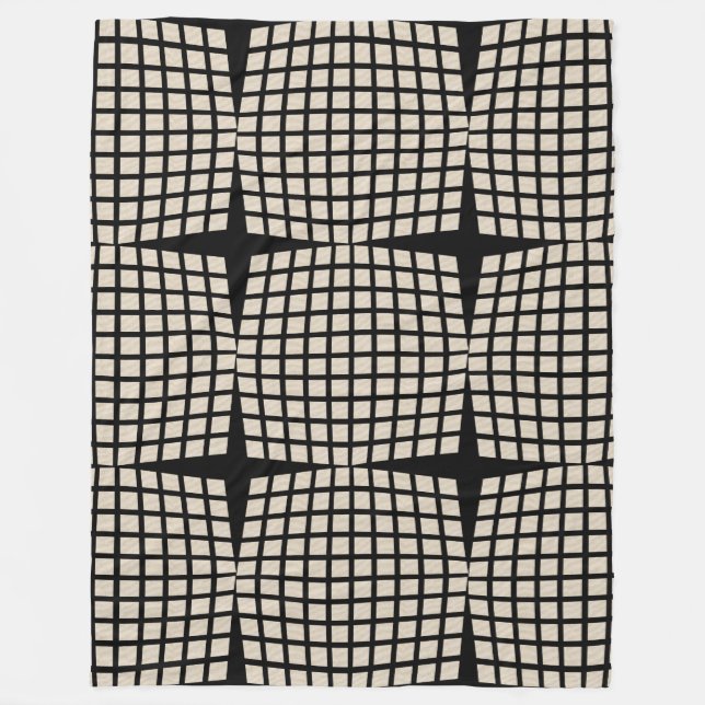 Manta Polar Patrón de comprobación de línea de moda (Anverso)