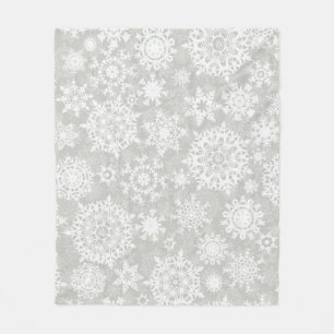 Manta Polar Patrón de copo de nieve