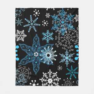 Manta Polar Patrón de copo de nieve