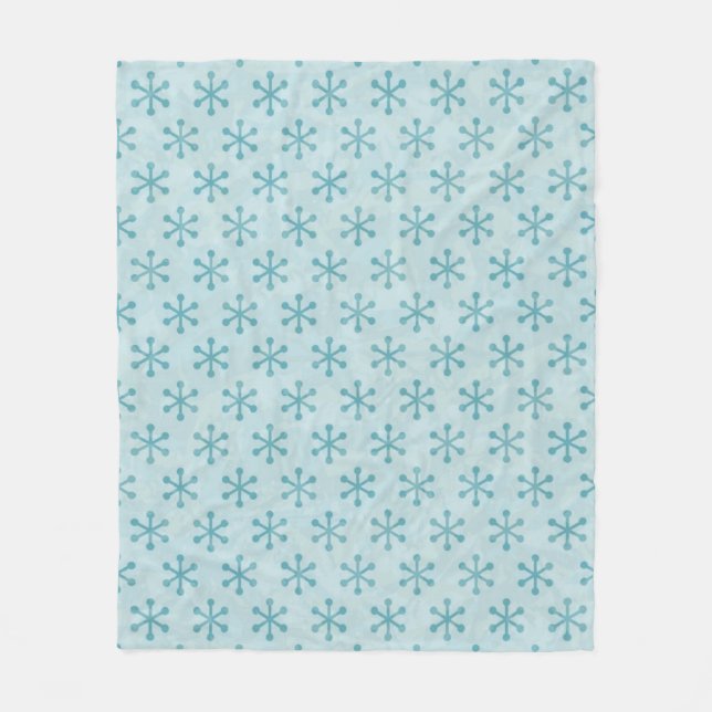 Manta Polar Patrón de copo de nieve (Anverso)