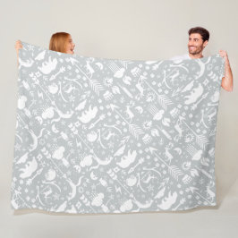 Manta Polar Patrón de Creatividad del Oso Rústico de Oso de Os