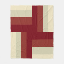 Manta Polar Patrón de cruz geométrica moderno