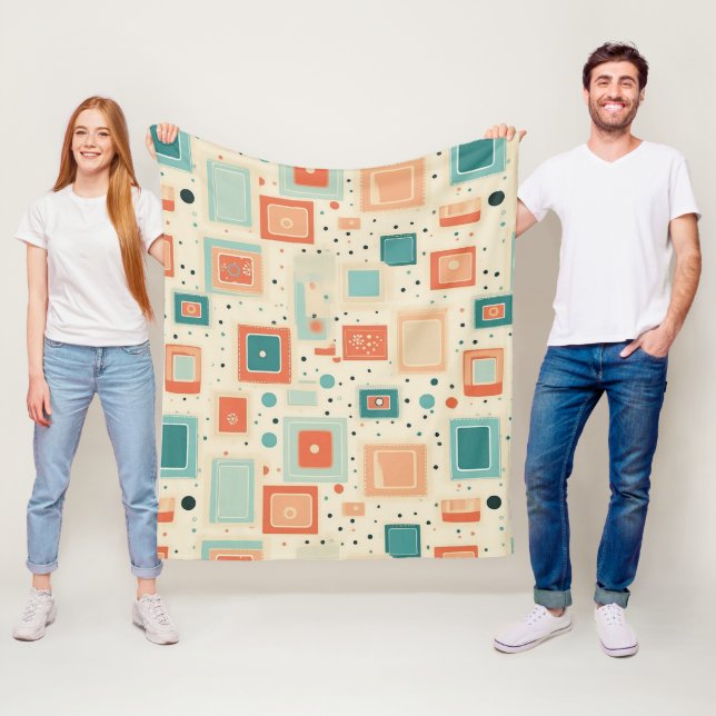 Manta Polar Patrón de cuadernillo vintage (2) (In situ)