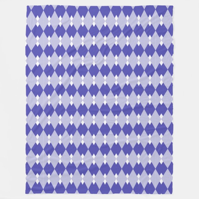Manta Polar Patrón de Cuadros Argyle_4A46B0 (Anverso)