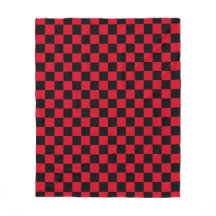 Patrón de cuadros rojos y negros