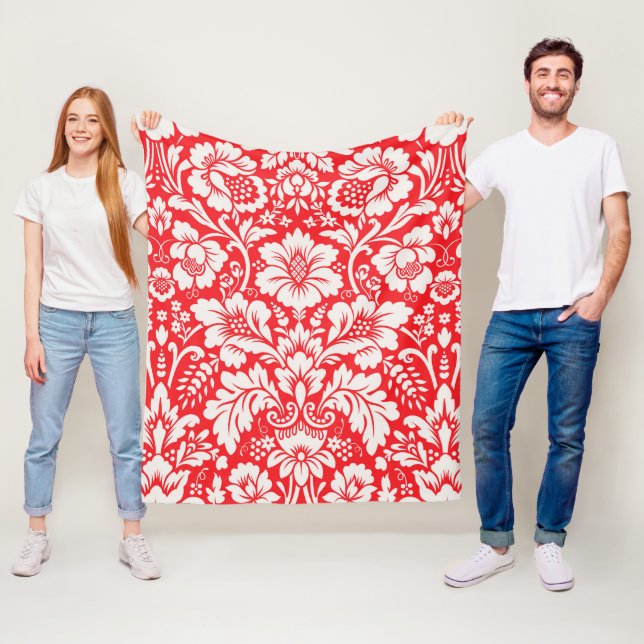 Manta Polar Patrón de Damasco 6 (In situ)