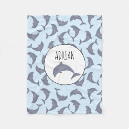 Manta Polar Patrón de delfines en el mar