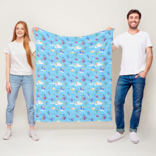 Manta Polar Patrón de deportes de invierno patinaje esquí