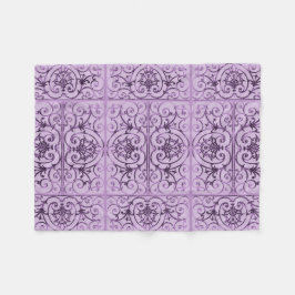 Manta Polar Patrón de desplazamiento Lilac