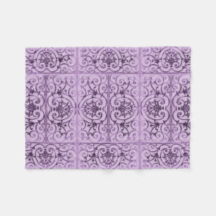 Manta Polar Patrón de desplazamiento Lilac
