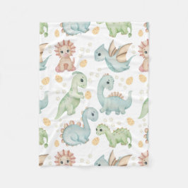 Manta Polar patrón de dinosaurio