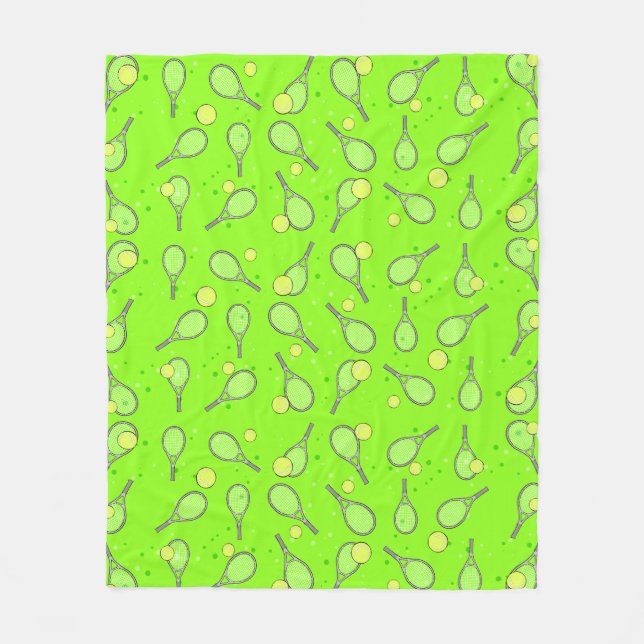 Manta Polar Patrón de diseño de tenis (Anverso)