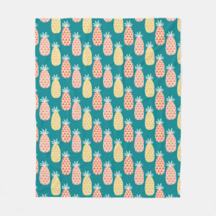 Manta Polar Patrón de Doodle de piña