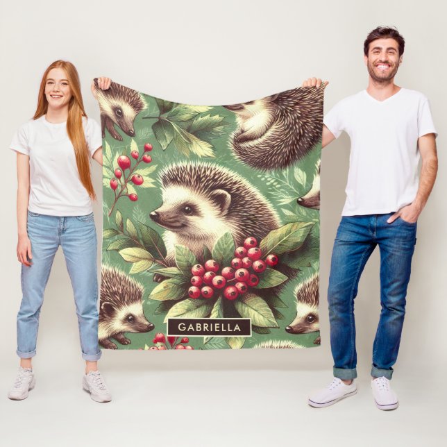 Manta Polar Patrón de edgehog de cosecha (In situ)