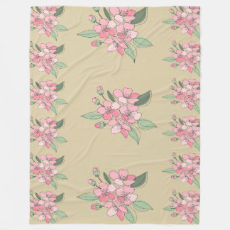 Manta Polar Patrón de elegancia floral