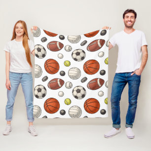 Manta Polar Patrón de equipo deportivo