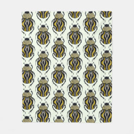 Manta Polar Patrón de escarabajos Lover