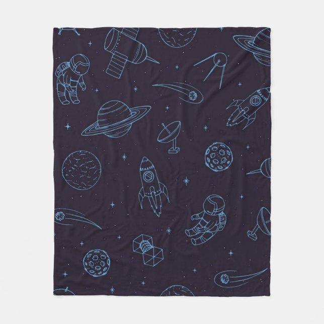 Manta Polar Patrón de espacio (Anverso)