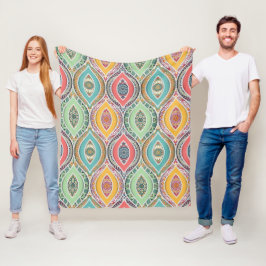 Manta Polar Patrón de estilo mandala colorido de impresión étn