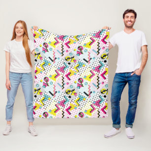 Manta Polar Patrón de estilo Memphis posmoderno