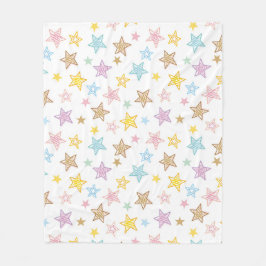 Manta Polar Patrón de estrellas esbozadas