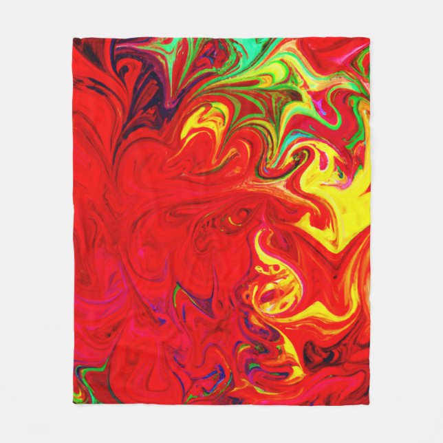 Manta Polar Patrón de explosión de color energético (Anverso)