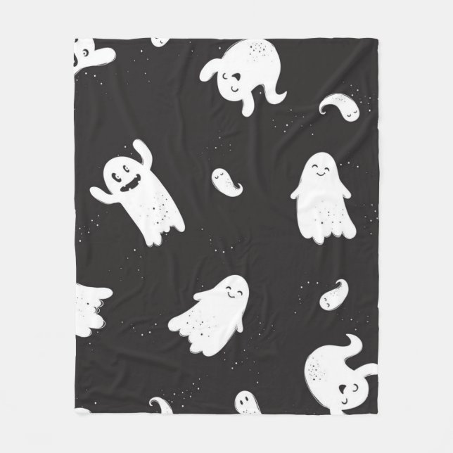 Manta Polar Patrón de fantasma (Anverso)
