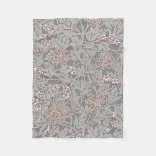 Manta Polar Patrón de Flor de Jazmín de William Morris (Anverso)