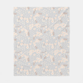 Manta Polar Patrón de flor de nomeolvides