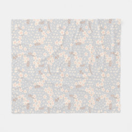 Manta Polar Patrón de flor de nomeolvides