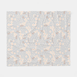 Manta Polar Patrón de flor de nomeolvides