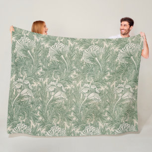 Manta Polar Patrón de flores, William Morris