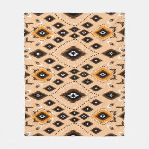 Manta Polar Patrón de folklore geométrico étnico Ikat