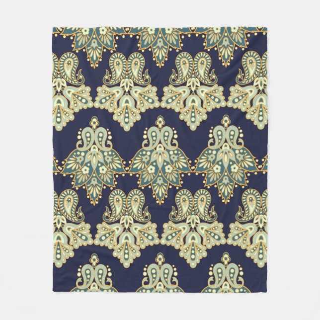 Manta Polar patrón de fondo digital acuarela sobre texturas  (Anverso)