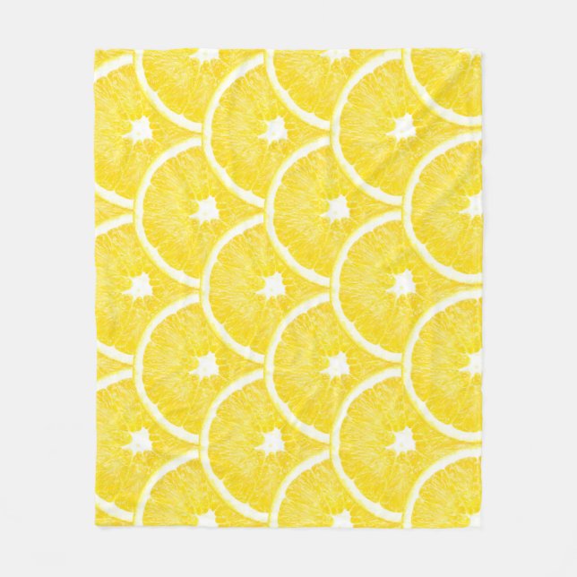 Manta Polar Patrón de fondo vibrante de pulpa Naranja (Anverso)