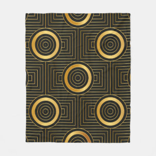Manta Polar Patrón de fondo vintage sin fisuras Art Deco