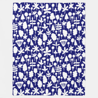 Manta Polar Patrón de forma de árbol y hoja 051017 - Wt en dk 